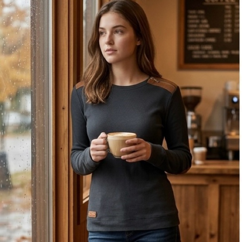 ✨ Lauren Ralph Lauren Equestrian Long Sleeve | Suede Elbow Patches | Medium